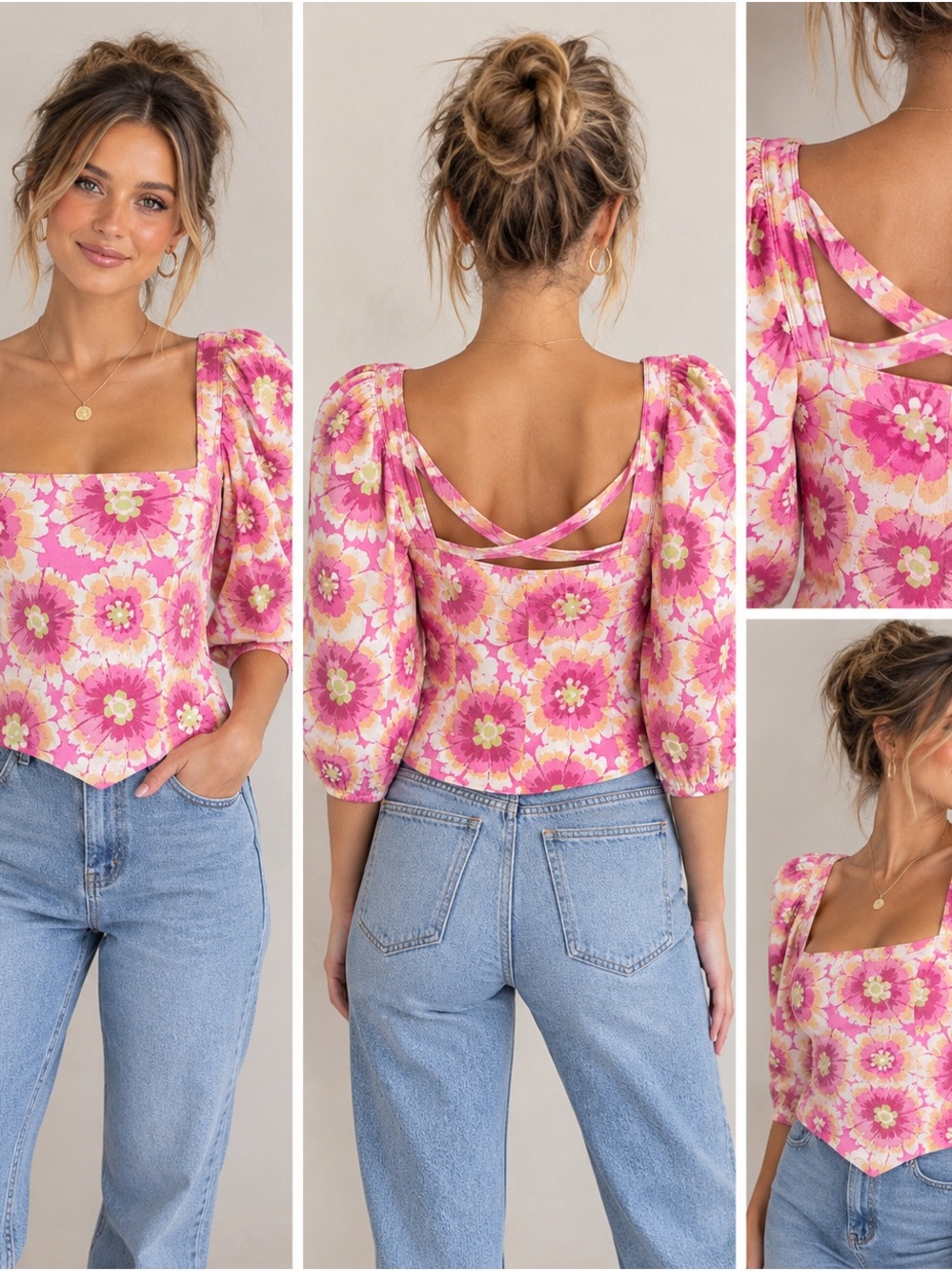 Free People Floral Top 🌸